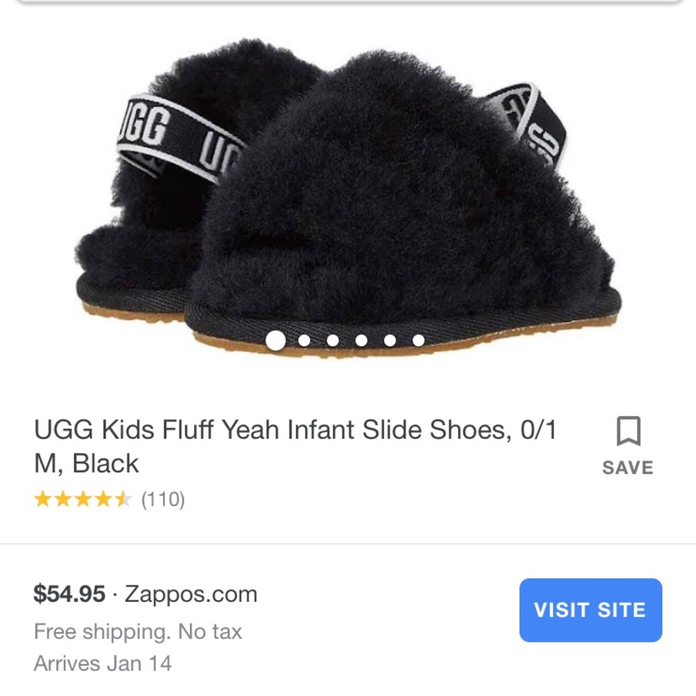 Infant Ugg baby slip on shoes